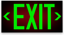 Load image into Gallery viewer, Glowing Exit Sign