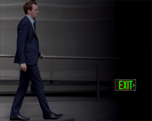 Load image into Gallery viewer, Photoluminescent Exit sign floor proximity level