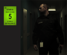 Load image into Gallery viewer, Photoluminescent Stairwell Exit Sign