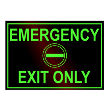Load image into Gallery viewer, Emergency Exit Only Glow in the dark