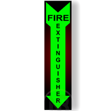 Load image into Gallery viewer, Glowing Fire Extinguisher Sign