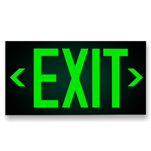 Load image into Gallery viewer, Photoluminescent Exit Sign Glow in the Dark