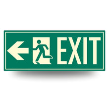 Load image into Gallery viewer, Photoluminescent Directional Exit Sign Left Arrow