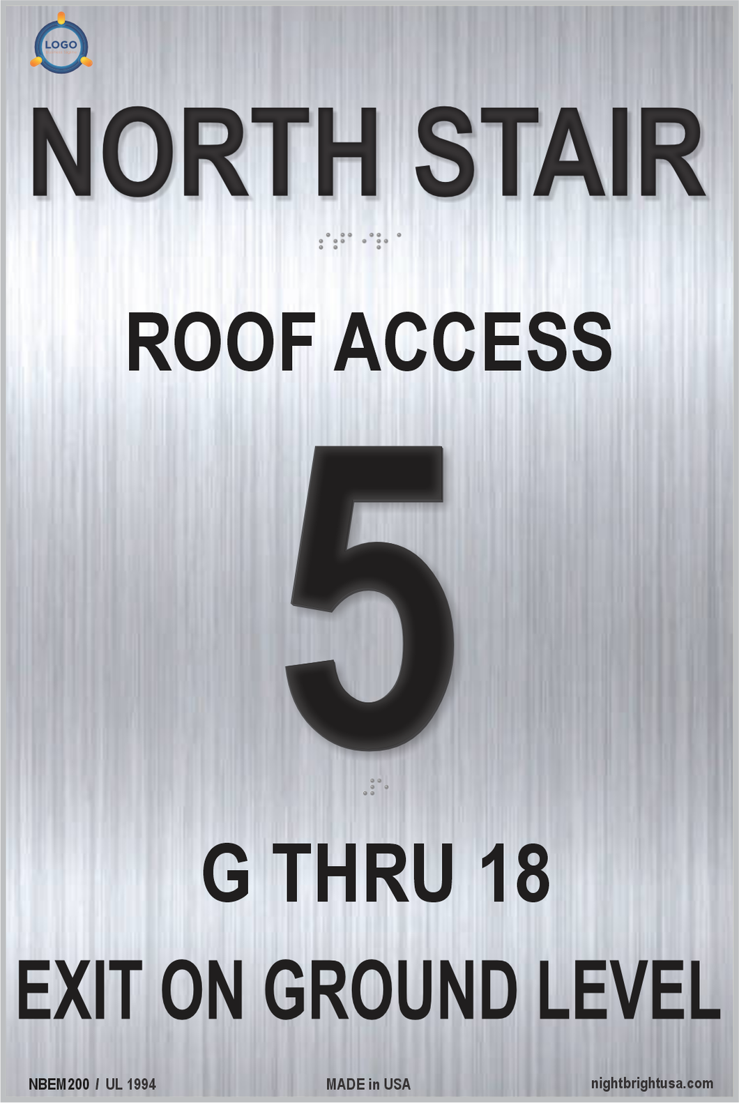 Stairwell_Floor_Level_Sign_Brushed_Aluminum