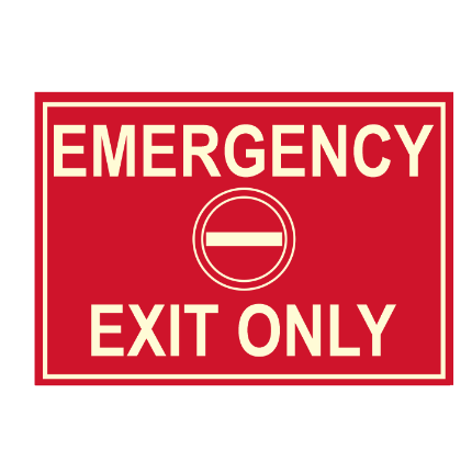 OSHA Emergencu Exit Only