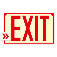 Load image into Gallery viewer, https://www.nightbrightusa.com/collections/ul-924-photoluminescent-exit-signs
