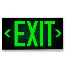 Load image into Gallery viewer, Photoluminescent Exit Sign Glow in the Dark
